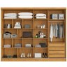 Guarda Roupas Monterey com Portas de Correr 2 Espelhos 100% Mdf – Mademarcs - 3