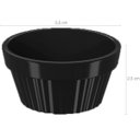 Ver imagem 4 de Kit 20 Ramekin 30ml Molho Maionese Shoyu Restaurante Preto Ramequim Oriental Uno Coza Canelado