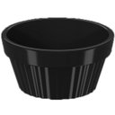 Ver imagem 2 de Kit 20 Ramekin 30ml Molho Maionese Shoyu Restaurante Preto Ramequim Oriental Uno Coza Canelado