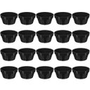 Ver imagem 1 de Kit 20 Ramekin 30ml Molho Maionese Shoyu Restaurante Preto Ramequim Oriental Uno Coza Canelado