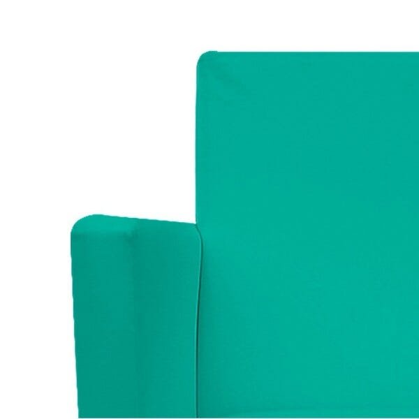 Kit 2 Poltronas Beatriz Palito Mel Corano Azul Turquesa - 6
