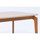 Ver imagem 2 de Mesa P/ Cozinha Cimol Ficus C/ Tampo Madeirado C/ Vidro 180cm Carvalho/off White