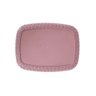 Cesto Trançado Retangular Alto Médio Rosa Antigo Mor - 5