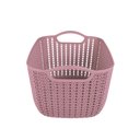 Ver imagem 3 de Cesto Trançado Retangular Alto Médio Rosa Antigo Mor
