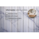 Ver imagem 3 de Painel Ripado Wpc Branco Rajado - 290cm X 15cm - Revestimento Decorativo Sala Quarto Parede Cozinha