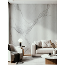 Ver mais imagens de Painel Ripado Wpc Branco Rajado - 290cm X 15cm - Revestimento Decorativo Sala Quarto Parede Cozinha