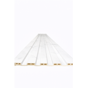 Ver imagem 1 de Painel Ripado Wpc Branco Rajado - 290cm X 15cm - Revestimento Decorativo Sala Quarto Parede Cozinha