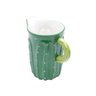 Jarro Decorativo de Cerâmica Cacto Verde 20cmx13cmx20cm Rojemac - 3