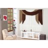 Cortina Isabel 2m x 1,7m Varão Duplo Palha/Tabaco/Avelã - 3