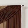 Cortina Isabel 2m x 1,7m Varão Duplo Palha/Tabaco/Avelã - 2