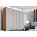 Ver imagem 1 de Guarda Roupa Casal 6 Portas e 6 Gavetas Horizon Naturale/off White - Rufato