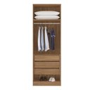 Ver imagem 3 de Armário 2 Portas Irlanda 71140k Amêndola Branco - Demartêz