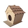 Casinha Personalizada para Pássaro em Mdf Cru (14x12x15) - 1