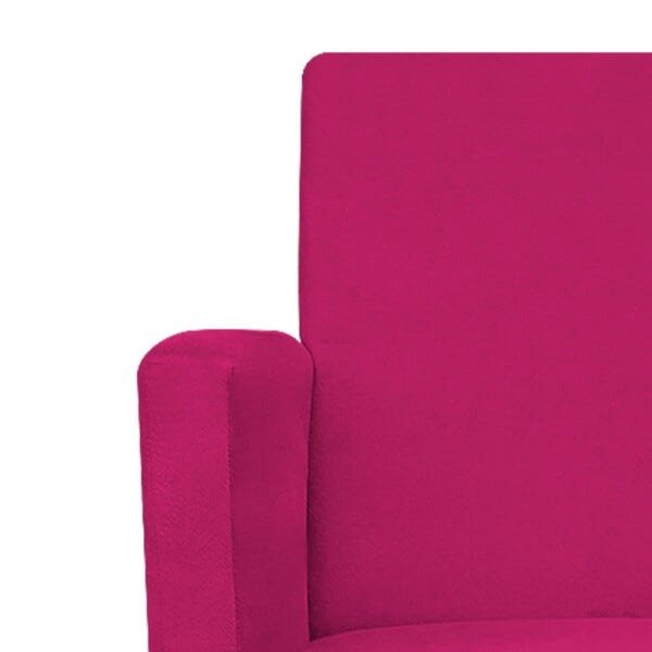 Kit 2 Poltronas Beatriz Palito Tabaco Suede Pink - 6
