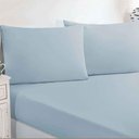 Ver imagem 2 de Jogo de Cama Malha Lençol 100% Algodão Gran Moratta 3 Peças Casal - Azul Bebê