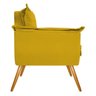 Poltrona Opala Palito Mel Suede Amarelo - Sts Móveis - 3