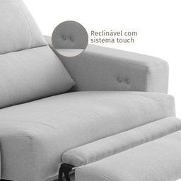 Sofá Creta 4 lugares 254cm Reclinável - 2