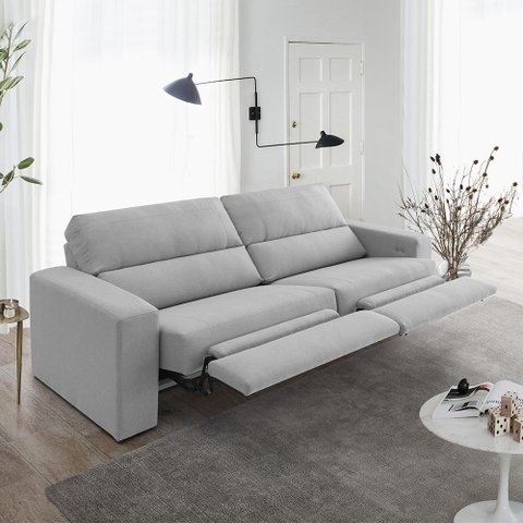 Sofá Creta 4 lugares 254cm Reclinável