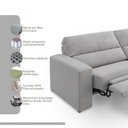 Ver imagem 4 de Sofá Creta 4 lugares 254cm Reclinável