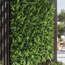 Ver imagem 3 de Conjunto 14 Painéis Jardim Vertical Artificial Samambaia Eucalipto Revestimento Verde Premium 100%