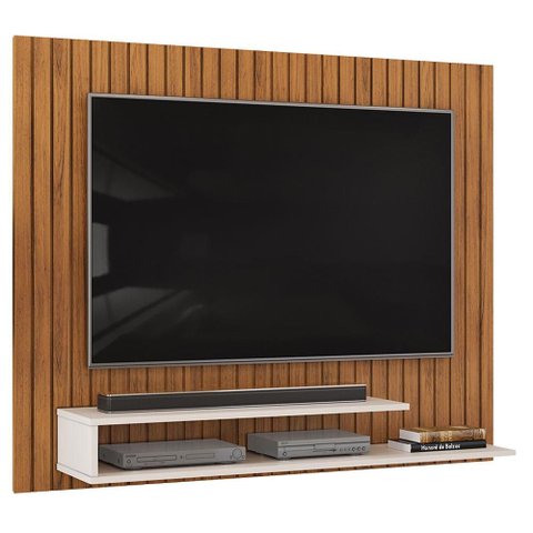 Painel para TV Ripe Freijó Off White - Dj Moveis