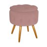 Puff Londres Baú Palito Mel Suede Rosê - Sts Móveis - 2