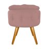 Puff Londres Baú Palito Mel Suede Rosê - Sts Móveis - 1