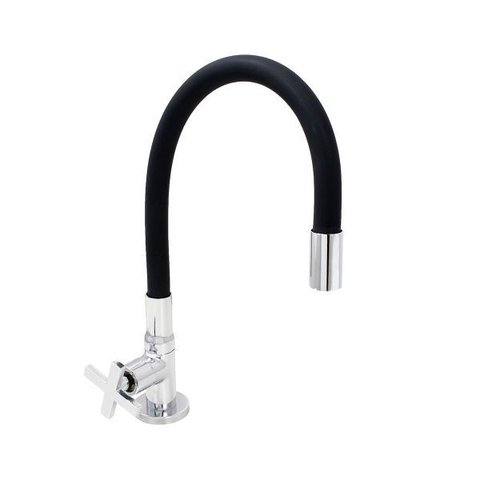 Torneira Cozinha de Mesa Flexível Preto C29 c/ Arejador Fixo