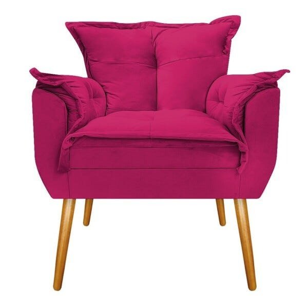 Kit Namoradeira e 02 Poltronas Opala Palito Mel Suede Pink - STS Móveis - 4