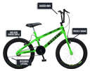 Ver imagem 5 de Bicicleta Max Boy Cross, Aro 20 S/m 36 Raias, Freios V-brake Nylon, Descanso Lateral, Aro 20, Roda L