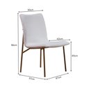 Ver imagem 4 de Cadeira de Jantar Estofada e Pés de Ferro Multimóveis Cr50096