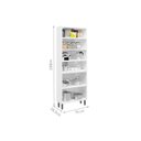 Ver imagem 3 de Módulo Cozinha Bertolini Múltipla Paneleiro 6037 6 Portas (2 de Vidro) Branco/Preto
