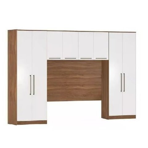 Guarda-roupa para Quarto de Casal com 8 Portas 6 Gavetas Irlanda - Móveis Leartam