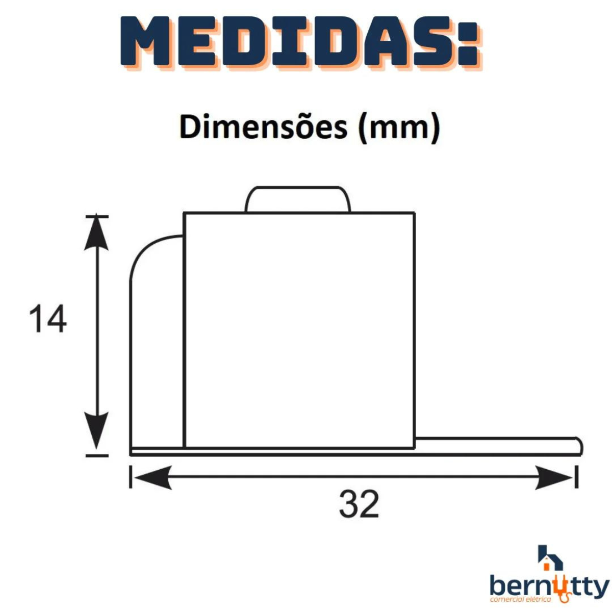 Conector Genérico 2,5mm a 25mm Saída Frontal - 10 Un Terminal Disjuntor - 6