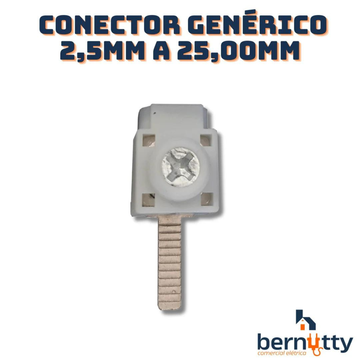 Conector Genérico 2,5mm a 25mm Saída Frontal - 10 Un Terminal Disjuntor - 4