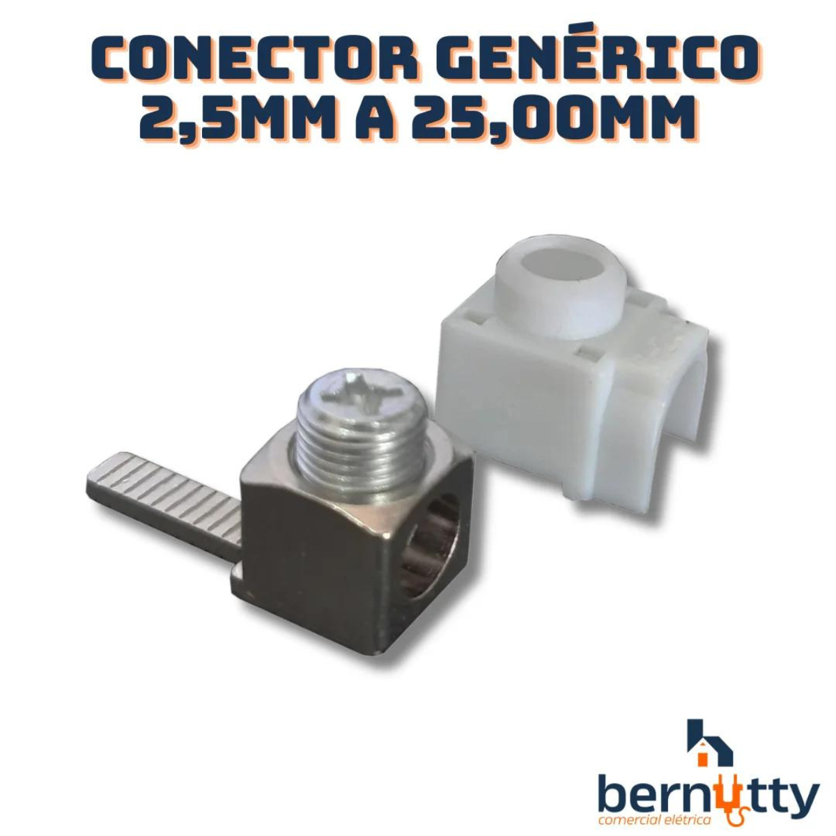 Conector Genérico 2,5mm a 25mm Saída Frontal - 10 Un Terminal Disjuntor - 3