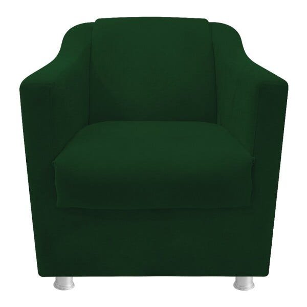 Poltrona Decorativa Tilla Suede Verde - STS Móveis - 2
