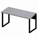Ver imagem 2 de Mesa Escritório Escrivaninha 140cm x60cm Pés em Metal Tampo 100% MDF Industrial Executive Cinza/Sagrado/Preto