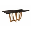 Ver imagem 1 de Mesa de Jantar em Madeira Maciça Clara Kappesberg Preto Fosco 200cm
