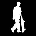 Ver imagem 1 de Adesivo Decorativo Skate Porta Sk8 Parede:branco