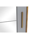 Ver imagem 4 de Guarda Roupa 2 Portas de Correr e 3 Gavetas C/ Espelho Verg Nature/off White - Henn
