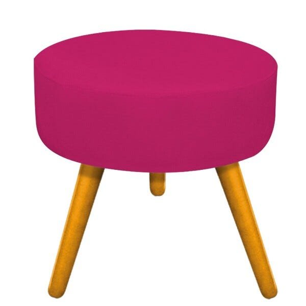 Kit 2 Poltronas Beatriz e 2 Puff Sofia Palito Mel Suede Pink - 3