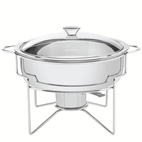 Rechaud Banho-maria Tramontina em Aço Inox 4,3 Litros com Fogareiro 61041200