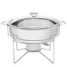 Rechaud Banho-maria Tramontina em Aço Inox 4,3 Litros com Fogareiro 61041200 - 1