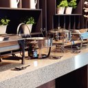 Ver imagem 3 de Rechaud Banho-maria Tramontina em Aço Inox 4,3 Litros com Fogareiro 61041200