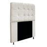 Cabeceira Estofada Mel 90 cm Solteiro Com Botonê Suede Bege - STS Móveis - 2