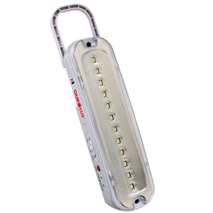 Luminária Luz de Emergência Multiuso 12 Superleds com Pilhas Recarregáveis - 01982a - Ourolux