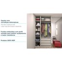 Ver imagem 2 de Guarda Roupa Sem Porta, 3 Gavetas, 1 Cabideiro Legno Crema