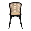 Ver imagem 6 de Conjunto Mesa Redonhda Eames Black 90cm + 4 Cadeiras Amis Rattan Sala Cozinha Jantar La Mobilia