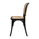 Ver imagem 5 de Conjunto Mesa Redonhda Eames Black 90cm + 4 Cadeiras Amis Rattan Sala Cozinha Jantar La Mobilia
